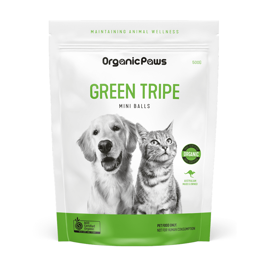 Green Tripe Mini Balls Organic Paws Organic Paws